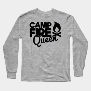 Camp Fire Queen, Camping Fan Gift Long Sleeve T-Shirt
